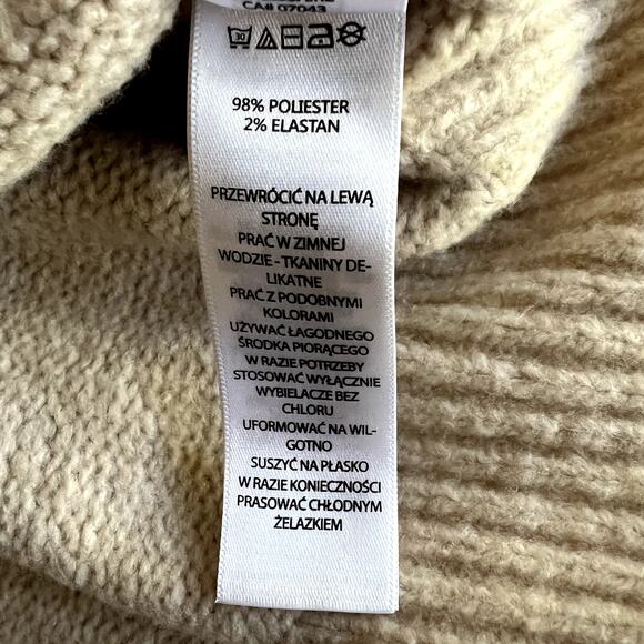 Cupcakes and Cashmere Sweater Women Medium Beige Knit Fair Isle Knit Pullover - Picture 10 of 12